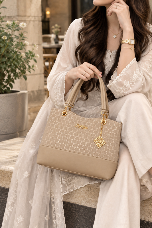 Champagne Gold Charm Tote