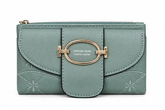 Sage Green Wallet Clutch