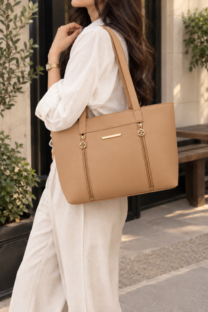 Camel Gold Bar Tote