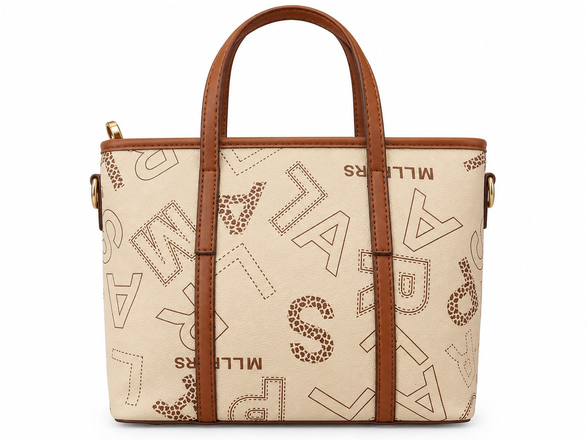 Letter Print Bag