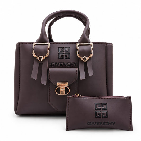 Plum Wine Handbag Set