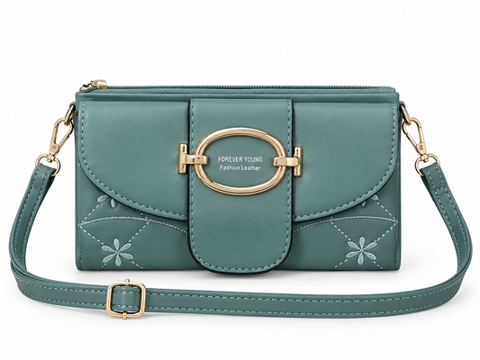 Sage Green Wallet Clutch
