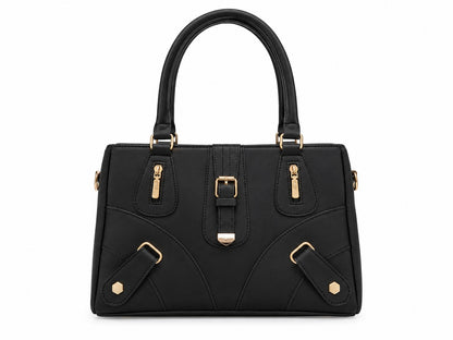 Midnight Black Buckle Bag