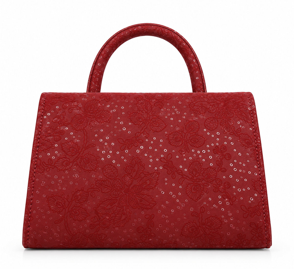Burgundy Suede Handbag